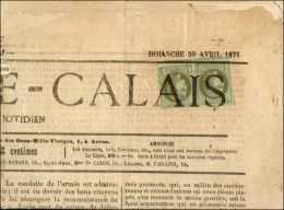 Oblitération Typo / N° 39 (paire) Sur Journal Entier Le Pas De Calais. 1871 - TB / SUP. - R. - Kranten