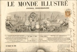 Càd PARIS / R. ST LAZARE / N° 28 Sur Journal Entier Le Monde Illustré Adressé à Vic... - Kranten