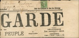 Càd PARIS / N° 20 Sur Journal Entier L'Avant-Garde Pour Compiègne. 1871. - TB. - R. - Kranten