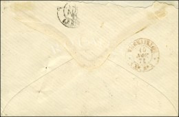 Cachet Provisoire Brun-rouge VERSAILLES / (P.P.) 10 NOV. 71 Au Verso D'une Lettre En Provenance De Blainville... - Oorlog 1870