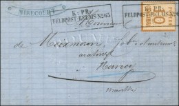 Cachet De Fortune Bleu * MIRECOURT * Sur Lettre Avec Texte Daté Du 21 Février 1871 Pour Nancy. Als.... - Brieven En Documenten