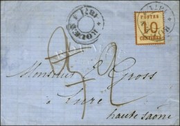 Cachet Provisoire ROUEN / 1871 / Alsace N° 5 Sur Lettre Avec Texte Daté De Rouen Le 19 Février... - 1859-1959 Brieven & Documenten