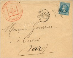 Etoile / N° 29 Cachet Rouge Du Comité De Paris Sur Lettre Avec Texte à En-tête Du Palais De... - Rode Kruis