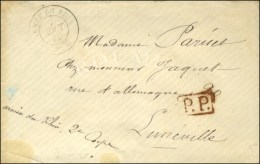 Càd ARMEE DU RHIN / Bau G 7 AOUT 70 + P.P. Rouge Sur Lettre Pour Lunéville Sans Càd... - Oorlog 1870