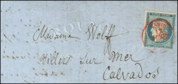 Càd PARIS (SC) 17 JANV. 71 / N° 37 Sur Lettre Pour Villers Sur Mer (13), Càd D'arrivée 26... - Oorlog 1870