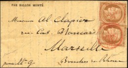 Càd Rouge PARIS (SC) 12 JANV. 71 / N° 36 (2) Sur Gazette N° 26 Pour Marseille (Bouches Du... - Oorlog 1870