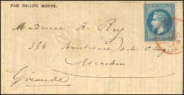 Càd Rouge PARIS (SC) 31 DEC. 70 / N° 29 Sur Gazette N° 21 Pour Arcachon, Càd D'arrivée... - Oorlog 1870