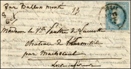 Lettre Avec Texte Daté De Paris Le 8 Octobre 1870 Pour Machecoul (42). Càd T 16 DOUAI (59) 13 OCT. 70... - Oorlog 1870