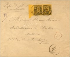 Càd T 18 TROYES / AUBE / N° 93 Paire Bdf Sur Papiers D'affaires Recommandés Au 9ème... - 1876-1878 Sage (Type I)