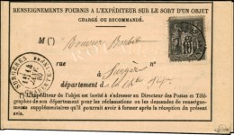 Càd T 18 Préoblitéré SURGERES / CHARENTE INFre / N° 89 Sur Avis De... - 1876-1878 Sage (Type I)