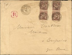 Càd T 18 CLERMONT-FERRAND / PUY-DE-DOME / N° 67 (2 Paires Avec Interpanneaux) Sur Lettre... - 1876-1878 Sage (Type I)