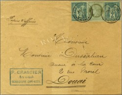 Càd T 18 BOULOGNE-S-MER / PAS DE CALAIS / N° 50 + 74 (2) Sur Papiers D'affaires Pour Douai. 1877. - SUP.... - Andere & Zonder Classificatie