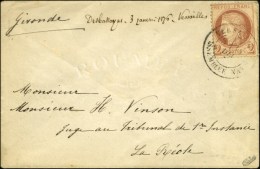 Càd VERSAILLES / ASSEMBLEE NATle / N° 51 Sur Enveloppe Ouverte Affranchie Par Erreur à 2 Centimes... - 1871-1875 Cérès