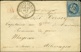 GC 1573 / N° 29 Càd T 24 FOUVENT-LE-HAUT (69) Sur Lettre Adressée à Un Prisonnier De... - 1863-1870 Napoleon III Gelauwerd