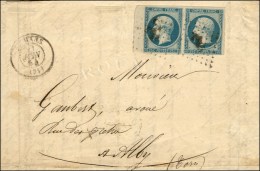 PC 1855 / N° 15 Paire Bdf Càd T 15 LE MANS (71). 1854. - TB. - R. - 1853-1860 Napoleon III