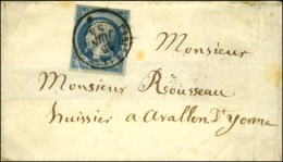 Càd PARIS A LYON / * 26 JUIN 54 / N° 15 Sur Lettre Pour Avallon. Exceptionnelle Combinaison. - SUP. -... - 1853-1860 Napoleon III