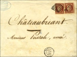 Grille / N° 6 (2) (belles Marges)  Càd T 15 NANTES (42) Sur Lettre 4 Ports Pour Châteaubriand.... - 1849-1850 Cérès
