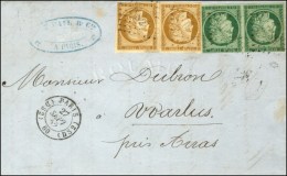 Losange DS 2 / N° 2b (paire) + 1 (2 Ex Dont 1 Leg Def) Càd (DS 2) PARIS (DS 2). 1852. Bel... - 1849-1850 Cérès