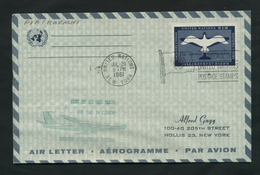 1961 Nazioni Unite New York, Primo Volo First Flight Pakistan Airlines New York - Karachi , Timbro Di Arrivo - Airmail