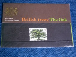 ""  EXPLICATIF  AVEC  TIMBRES  NEUFS  //  BRITISH  TREES - THE  OAK  1973  "" - Verzamelingen