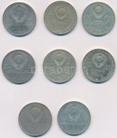 Szovjetunió 1965-1979. 1R (8x) T:2,2-
Soviet Union 1965-1979. 1 Ruble (8x) C:XF,VF - Zonder Classificatie