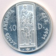 Andorra 1995. 10D Ag 'ECU' T:1-(PP)
Andorra 1995. 10 Diners Ag 'ECU' C:AU(PP) Krause KM# 105 - Ohne Zuordnung