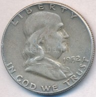 Amerikai Egyesült Államok 1952. 1/2$ Ag 'Franklin' T:2- 
USA 1952. 1/2 Dollar Ag 'Franklin' C:VF - Sin Clasificación