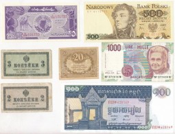 10db-os Vegyes Bankjegy Tétel, Közte Banglades 2002. 2T T:I-III
10pcs Of Various Banknotes Including... - Sin Clasificación