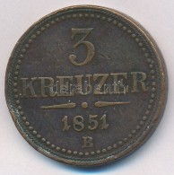 1851B 3kr Cu T:2- Ph. 
Adamo M6 - Ohne Zuordnung