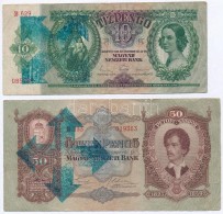 1932. 50P + 1936. 10P MindkettÅ‘ Hamis Nyilaskeresztes Festéssel + 1930. 100P (2x) MindkettÅ‘n... - Zonder Classificatie