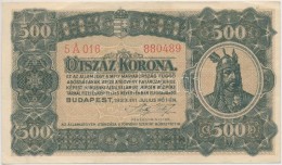 1923. 500K 'T.W.' Jelöléssel, Nyomdahely Nélküli T:III Szép Papír - Sin Clasificación