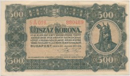 1923. 500K 'T.W.' Jelöléssel, Nyomdahely Nélküli T:III Szép Papír - Unclassified