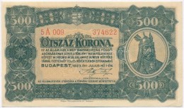 1923. 500K 'Magyar Pénzjegynyomda Rt. Budapest' T:II- Szép Papír
Adamo K34 - Non Classificati