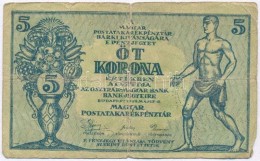 1919. 5K 'Osztrák-Magyar Bank...', '001' Sorozatszámmal T:III- Szakadás
Adamo K8 - Non Classificati