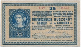 1918. 25K '3120' 3,5mm, Hullámos Hátlap, Hátlapon Kézírással... - Zonder Classificatie