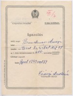 1952-1955. 'Békekölcsön Igazolás' (3x), Harmadik, Negyedik és Hatodik,... - Unclassified