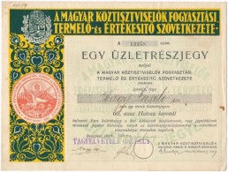 1922. 'Magyar KöztisztviselÅ‘k Fogyasztási, TermelÅ‘ és ÉrtékesítÅ‘... - Sin Clasificación