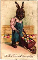 * T3 Easter, Rabbit With Eggs, Cellaro Litho (Rb) - Non Classés