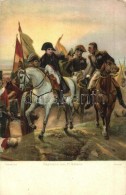 * T2/T3 'Napoleon Bei Friedland', Battle Of Friedland, Stengel & Co. Litho S: Vernet (worn Corner) - Ohne Zuordnung