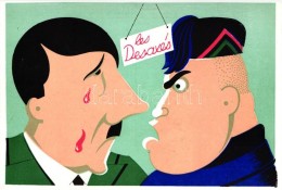 ** T1 Les Desaxés... Editions Lenoir / Adolf Hitler, Mussolini, WWII Political Propaganda - Unclassified