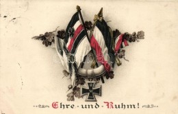 T2/T3 Ehre Und Ruhm / WWI Central Powers Propaganda, Litho - Ohne Zuordnung