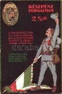 ** T2/T3 Magyar HadsegélyezÅ‘ Hivatal Propaganda Segélylapja / Hungarian Military Charity Propaganda... - Ohne Zuordnung