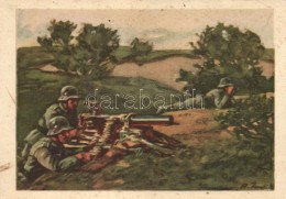 ** T2/T3 M.G. In Feuerstellung, Die Postkarte Des Heeres No. 2 / Machine Gun In Firing Position, Postcards Of The... - Sin Clasificación