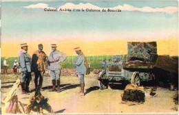 ** T1/T2 Colonel Andrea Dans La Colonne Du Soueida / Lebanese Military Postcard, Officers - Non Classés