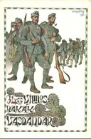 ** T2/T3 34-es Vilmos Bakák Vasdandár, Gimes Lajos FÅ‘hadnagy Alkotása / Hungarian Infrantry... - Unclassified