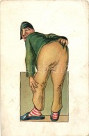 T2/T3 Man From The Back, Humour, Litho (EK) - Non Classés