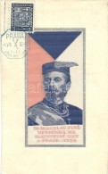 T2/T3 Dr. Miroslav Tyrs, Upomínka Na Slavnostní Dny V Praze 1938, Textile Card (EK) - Ohne Zuordnung