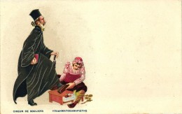 * T2/T3 Cireur De Souliers / Shoeshine Girl, Greek Folklore, Litho - Non Classés