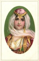 ** 2 Serbian Folklore Postcards, Lady, L&B Ser 16365. Dessin 1. & 3. Litho - Ohne Zuordnung