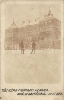 * T3/T4 1917 Pidhirtsi, Podhorce; Castle With Soldiers, Photo  (fa) - Unclassified